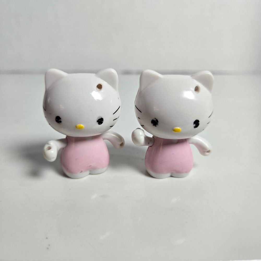 Bandai Hello Kitty Sanrio 2003 Vintage 2" Poseable Arms Figures Lot of 2 Plastic
